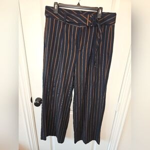 Banana Republic Blue and Brown Wide Leg Pants